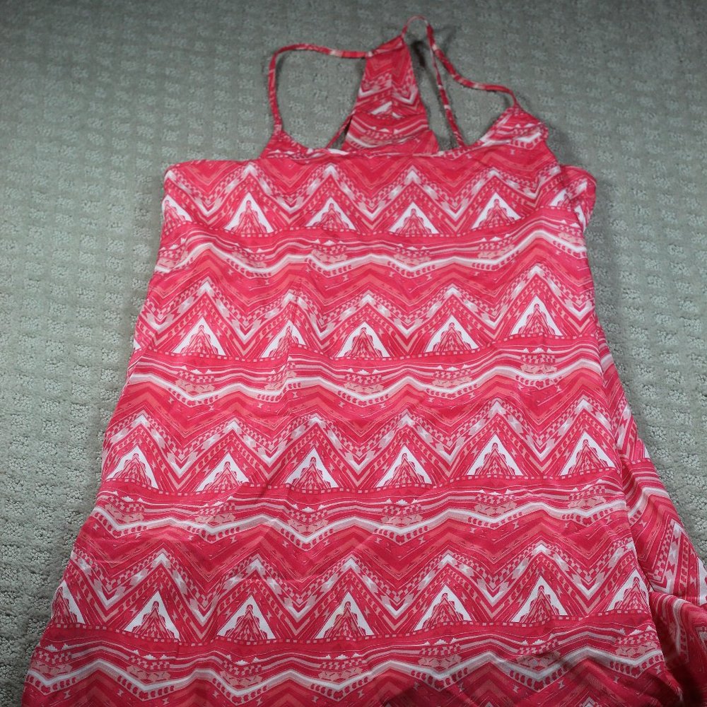 Skies Are Blue Size Small Neon Pink Racerback Lined Sundress